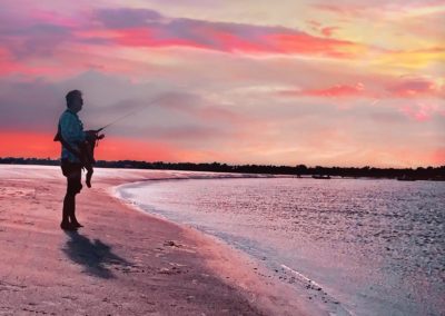Chris Plaford - fishing at sunset
